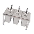thumbnail image 1 of Spice Rack For Countertop, Stainless Steel Polished Mirror  Spice Container Box Organizer Includes Jam Pots With Spoons And Rack, For Cabinet, Kitchen, 1 of 8
