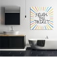 thumbnail image 2 of Stupell Industries Kids' Flush The Toilet Bathroom Rules Rainbow Stripes Typography Painting Gallery Wrapped Canvas Print Wall Art, 36 x 36, 2 of 6