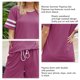 thumbnail image 4 of Conjunto de pijamas para mujer, Top de manga corta con cierre de cordón, pantalones cortos con bolsillos laterales, Kit de ropa para el hogar de verano, 4 of 5