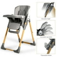 AILEEKISS Foldable High Chair for Baby, Toddler Eating Chair with