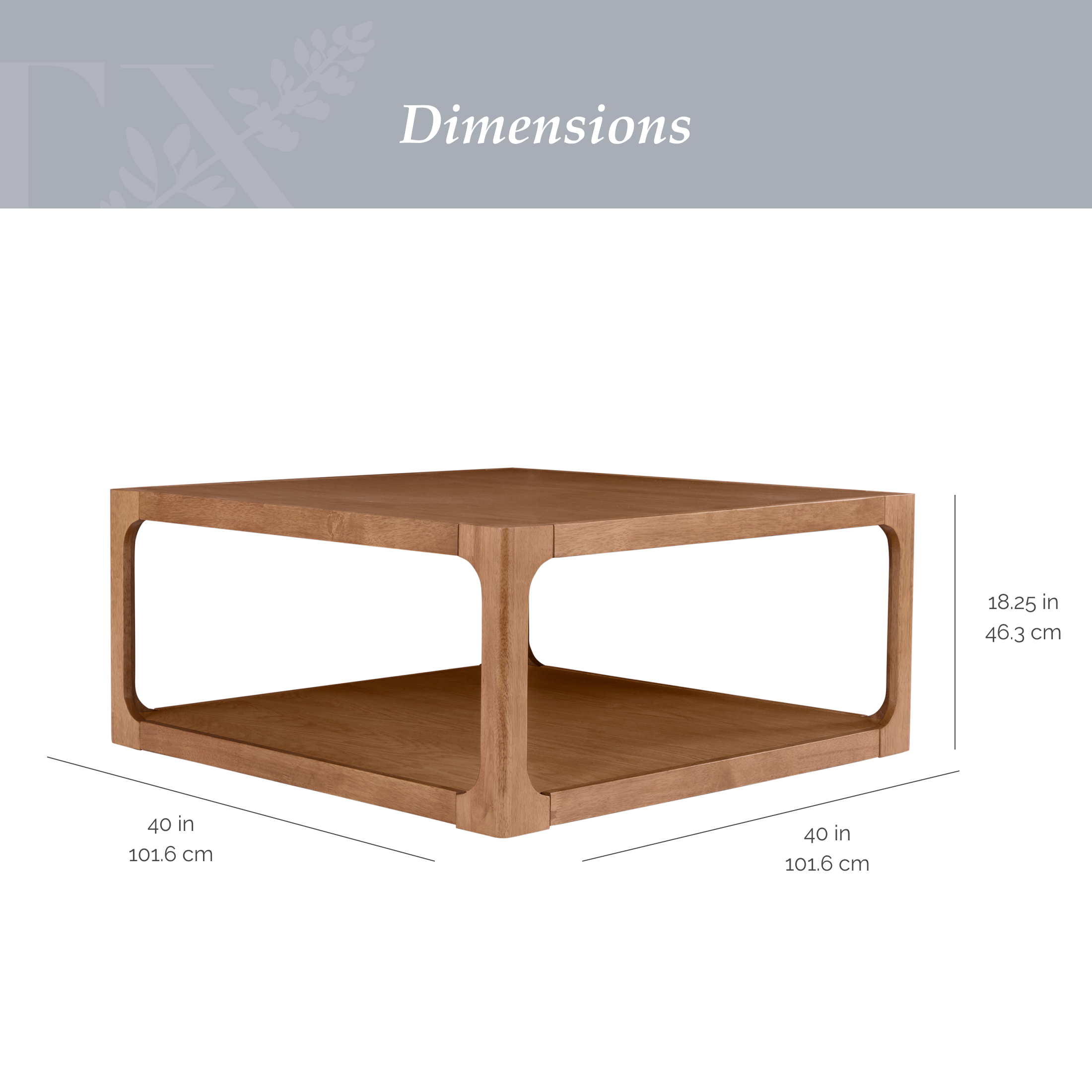 My Texas House Haven Coffee Table, Warm Brown photo 4
