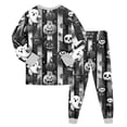 thumbnail image 4 of 8-9 Years Tween Girls Short Sleeve Print Shirts Tops Pants Outfits Pj Set For Girls Halloween Pajama Set, 4 of 9