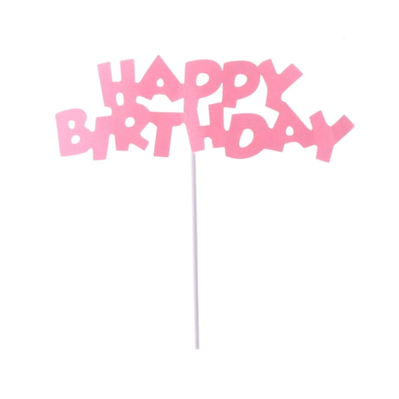 WRITWAA Pink Cake Toppers Party Supplies Safe Paper Decor Perfect for Birthdays Weddings 10Pcs
