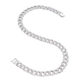 thumbnail image 3 of Cadena de eslabones cubanos de aleación, collar de diamantes de imitación exquisitos a la moda, accesorio de joyería, regalo para hombres y mujeres, 20 pulgadas, 3 of 5