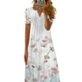 thumbnail image 3 of Gvmfive Dresses For Women Casual Lace Short Sleeve Floral Maxi Long Dress S-5XL, 3 of 4