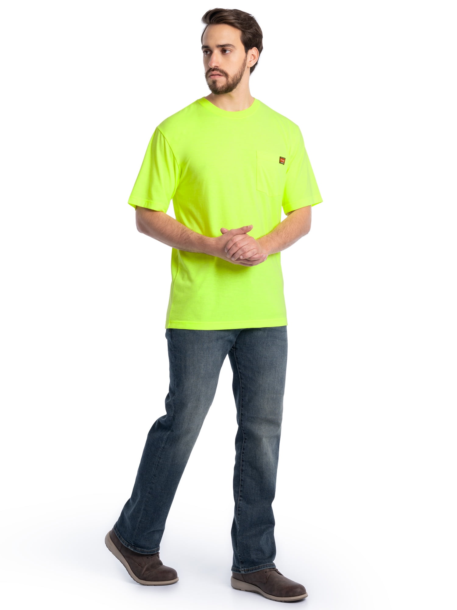 Wrangler Workwear Men's Short Sleeve Pocket T-Shirt, Sizes S-5XL and LT-4XLT (Men's, Big Men's, Tall Men's)