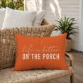 thumbnail image 5 of Creative Products Life is Better On the Porch Orange 14x20 Indoor / Outdoor Pillow, 5 of 8