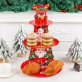 thumbnail image 4 of Horivan Christmas Cupcake Stand 3 Tier Dessert Tower Display with Food Safe BOPP Coating Sturdy Cardboard for Holiday Party Wedding Birthday Decoration Centerpiece, 4 of 6