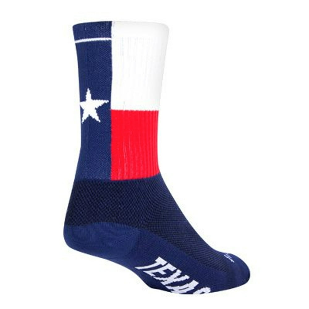 SockGuy SockGuy Crew 6in Texas Cycling/Running Socks (Texas S/M