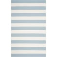 thumbnail image 2 of SAFAVIEH Montauk Saranna Striped Cotton Area Rug, Sky Blue/Ivory, 9' x 12', 2 of 5