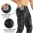thumbnail image 7 of BROKIG Mens Thigh Mesh Gym Jogger Pants, Casual Slim Fit Workout Bodybuilding Sweatpants with Zipper Pocket (XX-Large, Camo Gray), 7 of 7