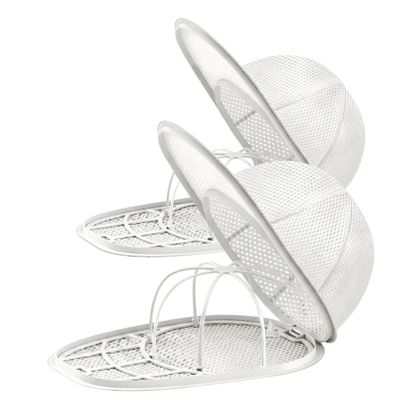 2 Pack Hat Washer Cage, White Cap Cleaner Protector for Adult & Kids Baseball Caps