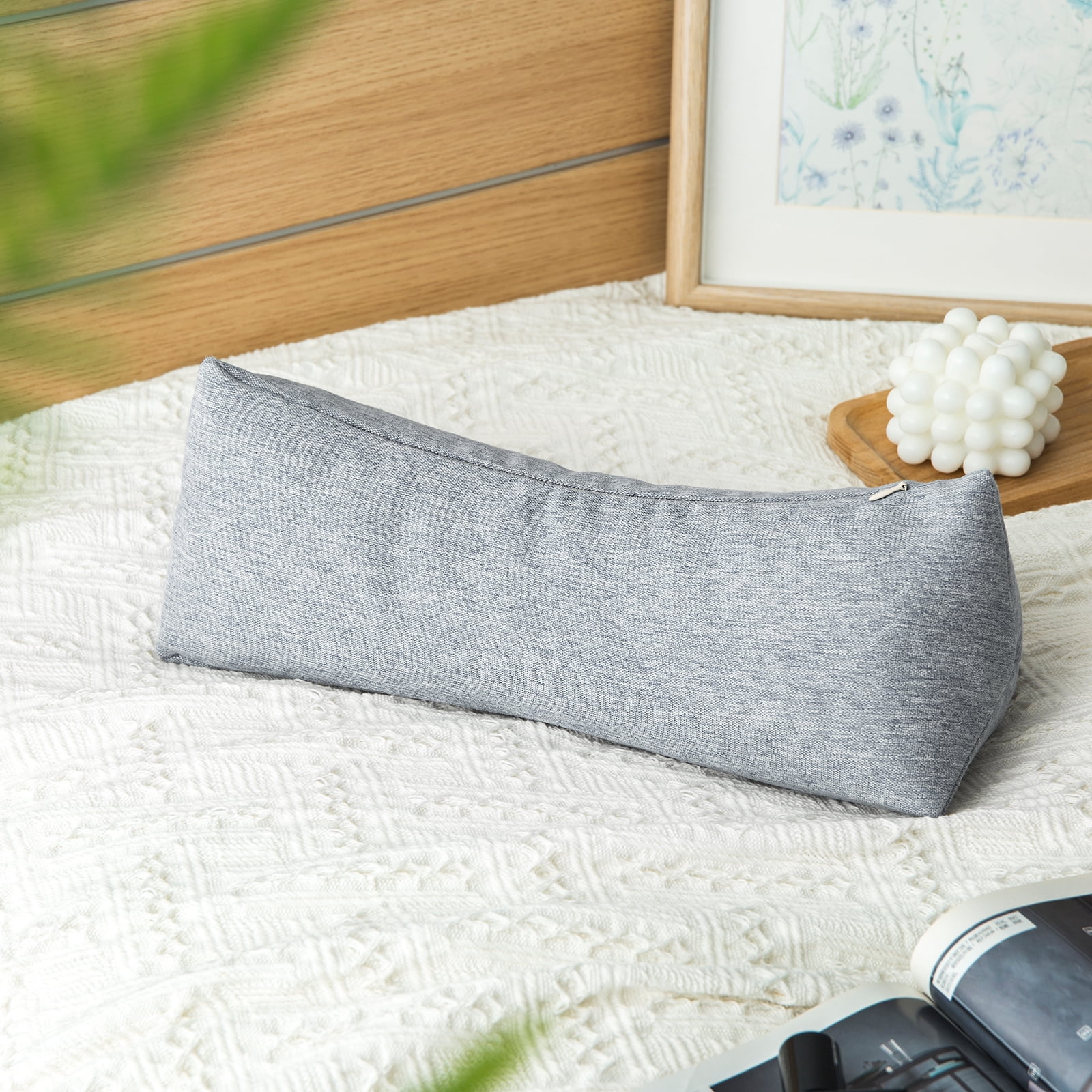 GLORY SEASON Buckwheat Neck Support Adjustable Pillow,Neck Pain Relief Round Pillows for Lunch Break 6x15in