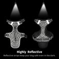 thumbnail image 2 of Pet Vest For Walking With Handle Adjustable Reflective Dog Cat Harness Black&white Llines Pattern, 2 of 7