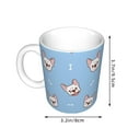 thumbnail image 2 of Yiaed French Bulldog Head Print Ceramics Coffee,Large Handle Design,Extra Large Tea and Coffee Cup for Office and Home Mugs, 2 of 6