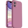 thumbnail image 1 of XUCP-Compatible with iPhone 11 Case, Upgraded Liquid Silicone with [Flat Edges] [Camera Protection] [Soft Anti-Scratch Microfiber Lining] Phone Case for iPhone 11 6.1 inch - Lavender Purple, 1 of 4