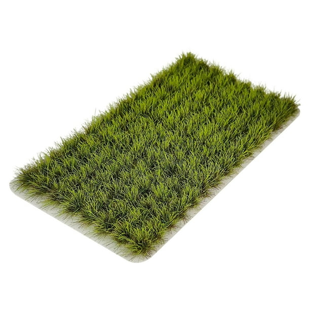 Mechones de césped estático, mechones de césped artificial, kit de modelismo de terreno, arbustos de tierras bajas Verde claro