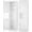White, variant on Unbranded Tall Narrow Metal Storage 2 Door Pantry Cabinet, 4 Adjustable Shelves, Black, 66.93 Inch H, 15.75 Inch W