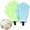 2pcs-c, variant on 2 Pair-3D Textured Exfoliating Bath Gloves - Five Finger Nylon Shower Mitts for Deep Body Scrub with Hanging Loop