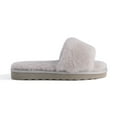 thumbnail image 2 of Aus Wooli Australia Womens Sheepskin Fluff Slide Slippers - Light Grey, 2 of 8