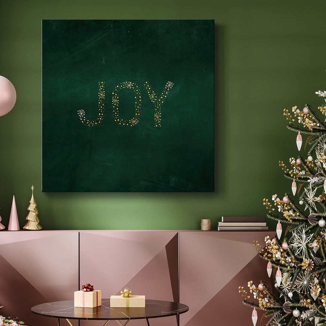 Joy Starburst - Green- Gallery Wrapped Canvas