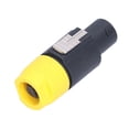 thumbnail image 1 of Loewten 4 Pole Speaker Plug, Twist Lock Audio Connector Chuck Stress Release For 6~15mm Wires For Power For Shells, 1 of 8