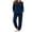 03-Dark Blue, variant on Fuzzy Fleece Pajamas for Women Long Sleeve Tops and Pants Plush Sleepwear Soft Warm Winter Pjs