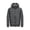 Dark Gray, variant on qafoshin Men's Padded Winter Jacket Warm Thickened Solid Long Sleeve Coat Trendy Casual Hooded Outerwear with Side Zip Pockets