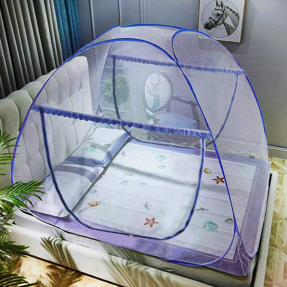 Dual-Door Zipper Pop Up Mosquito Net Folding Tent For Baby Adult Anti-mosquito 