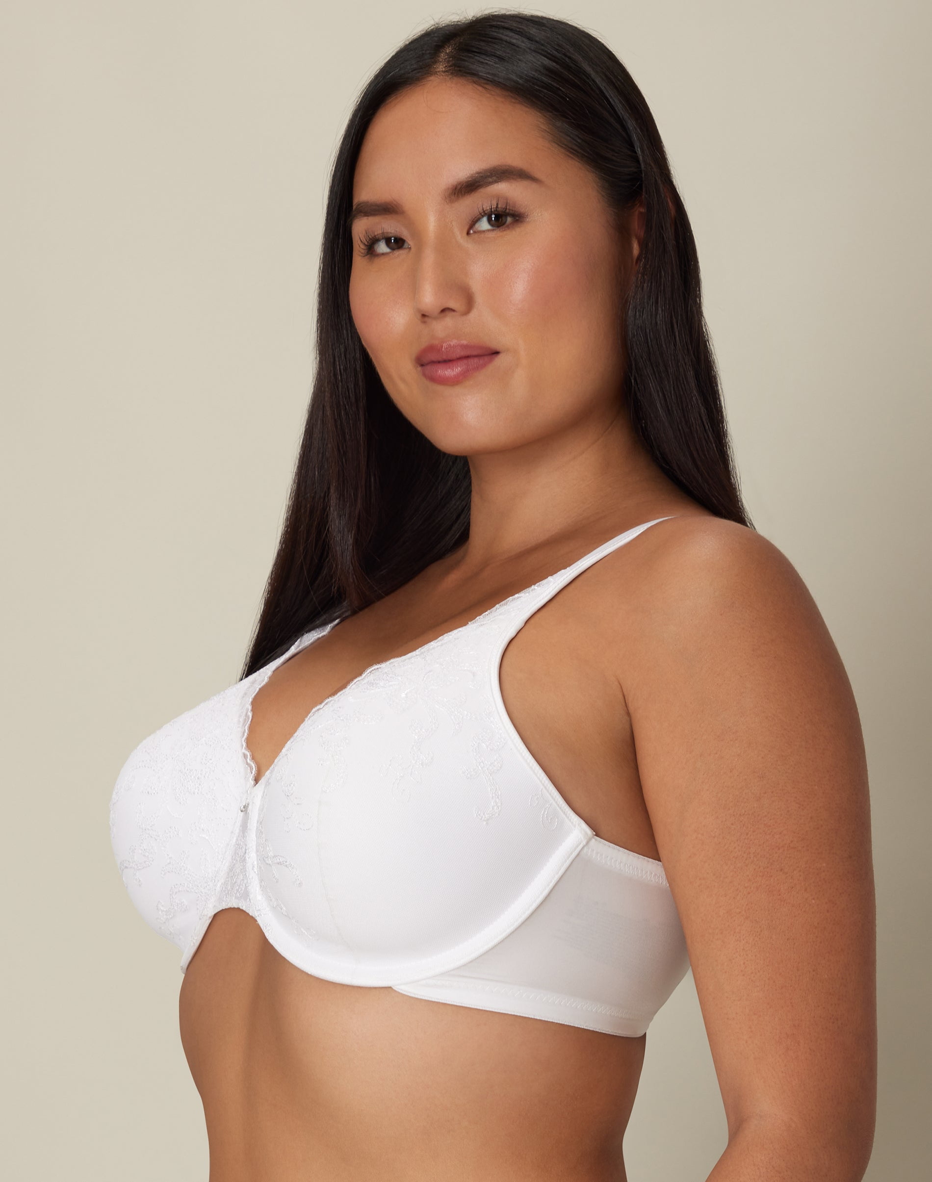 Playtex Underwire Bra Secrets Beautiful Lift Embroidered Comfort TruSupport 4513