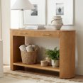 thumbnail image 1 of HMYG Table Console Style Ferme pour Entrée Table Console avec Rangement et Tiroirs Table Étroite Moderne en Bois pour Salon, Couloir, 1 of 8