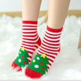 thumbnail image 4 of Toddlers Crew Socks Patterned: 6 Pairs Cotton Socks Printed Socks for Christmas, 4 of 10