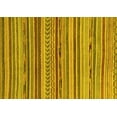 thumbnail image 1 of Ahgly Company Machine Washable Indoor Rectangle Abstract Yellow Modern Area Rugs, 2' x 5', 1 of 4