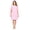 Pink Stripe, variant on Women's Snap Front Lightweight Housecoat | Short Sleeve House Dress Duster Lounger Robe with Pockets | Cotton Poly Knit, Mid Calf | Pink Stripe - 4X