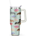 thumbnail image 2 of Dachshund Tumbler with Handl, Stainless Steel Vacuum Insulated Travel Coffee Mug 40 oz, Inspirational Birthday Christmas Gifts for Dog Lover Friends, 2 of 6