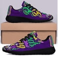 thumbnail image 3 of Happy Mardi Gras Beads And Bling It's A Mardi Gras Thing Shoes Sneakers Black Size 4.5, 3 of 7
