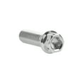thumbnail image 3 of Wanyifa Titanium Flange Hex Head Bolt M10 20 25 30 35 40 45 50 55 60 65 70 75 80 85 90mm Screws,M10x40mm Pitch 1.25mm,Silver,4 Pcs, 3 of 6