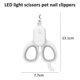 thumbnail image 2 of Los cortaúñas para mascotas con luces LED y UV y los cortauñas para gatos con luces LED ultrabrillantes pueden evitar el corte excesivo de uñas, 2 of 7