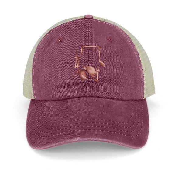 Mr. Whatsit Wine Red Baseball Cap for Men Women, Adjustable Snapback Hats Trucker Hat