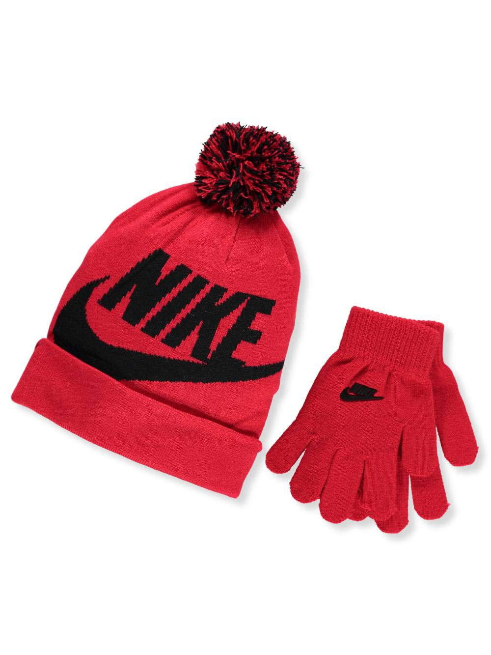 NIKE Boys' Beanie & Gloves Set (Youth One Size) - University red, 8-20 ...