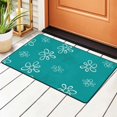 thumbnail image 1 of YFYANG Washable Non-Slip Rug, Cyan Spring Flowers Area Rug Doormats, Living Room Bedroom Carpet Mats, 36"x24", 1 of 7