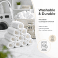 thumbnail image 3 of Artrylin Baby Diapers,10PcsReusable baby Diapers Cloth Diaper Inserts 1 piece 3 Layer Insert Cotton，Burping cloth， Washable Baby Care Products (Children: S 32*12cm),White, 3 of 7