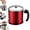 Red, variant on Stainless Steel Oil Filter Pot & Grease Container with Fine Mesh Strainer - 44oz Large Capacity Fat Separator for Kitchen Cooking, Deep Frying & Bacon Grease Storage (Red)
