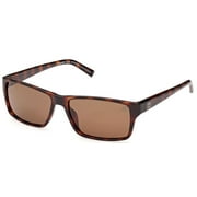 Timberland TB9297-52H Unisex Havana Sunglasses Polarized Brown Lens