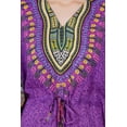 thumbnail image 5 of Women's Purple African Long Kaftan Maxi Tunic Caftan Gown Top Night Dress One Size, 5 of 5
