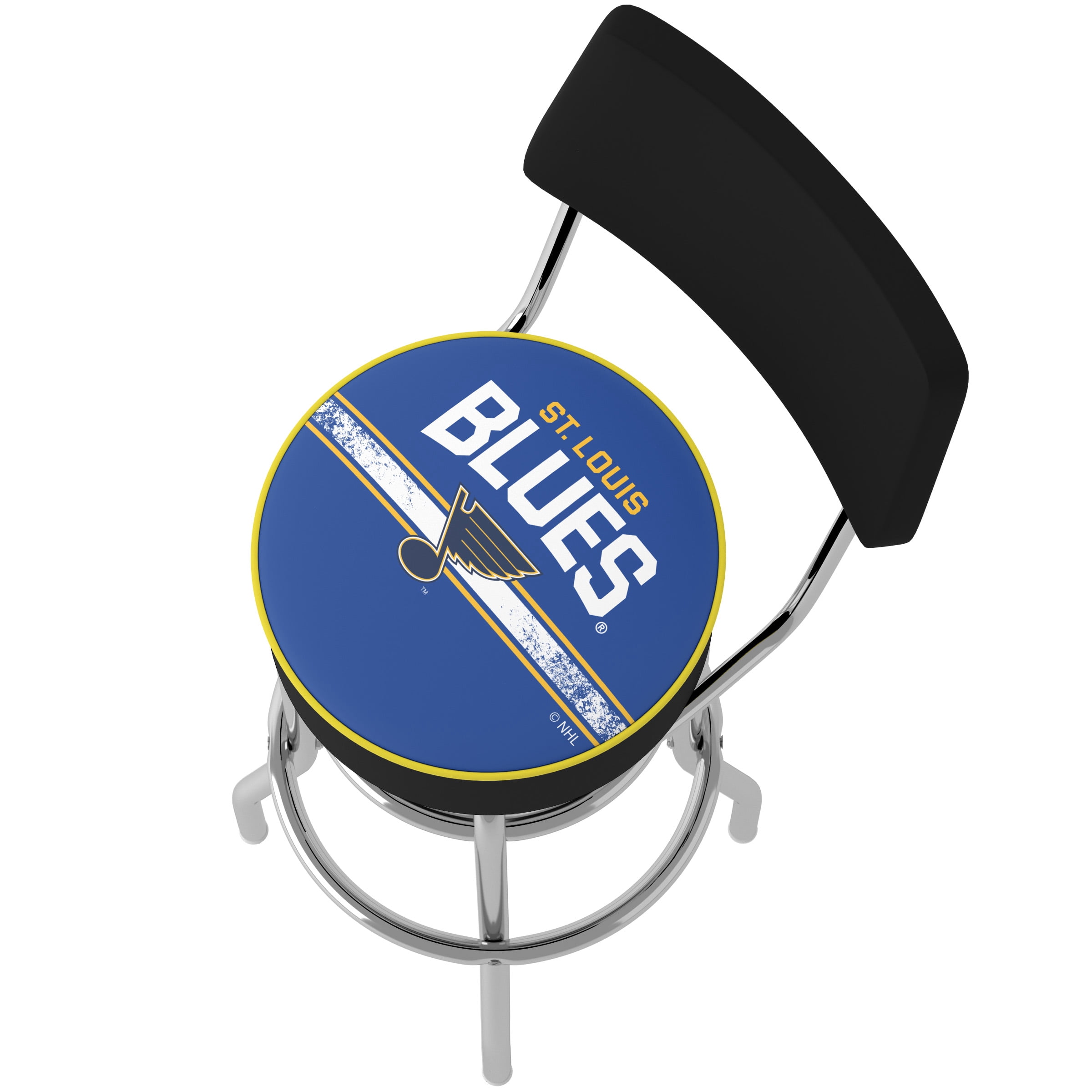Trademark Gameroom St. Louis Blues Logo Bar Stool with Back Rest