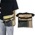 thumbnail image 4 of Belt Organizer Tool Waist Bag, High Capacity Precise Stitching Tool Waist Bag Adjustable Strengthen  For Woodworking Tool Khaki, 4 of 8