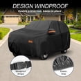 thumbnail image 4 of Unique Bargains 210D-PU Car Cover Black for Toyota Sequoia 210.63"x80.71"x66.93", 4 of 8