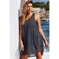 thumbnail image 3 of Women Sleeveless Bikini Cover Ups Plus Size Polka Dot Summer Vest Dress Bathing Suit Beachwear, 3 of 6