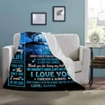thumbnail image 5 of Customized Bed Blanket Throw to My Wife from Husband, Thank You for Being My Bestfriend My Naughty Lover & My Life Partner All-Season Blanket for Couch 50 x 60 Inches, 5 of 6
